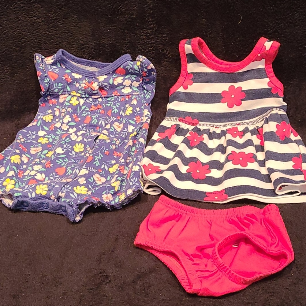 Lor of 2 Summer Newborn Oufits